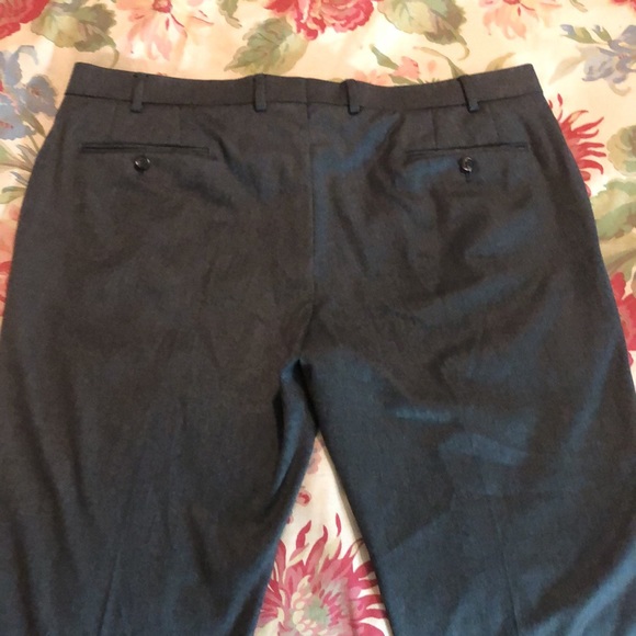 RALPH LAUREN Trouser Size 40”W 29”L Gray Flat Trouser Career Timeless $149 NEW - Picture 2 of 12